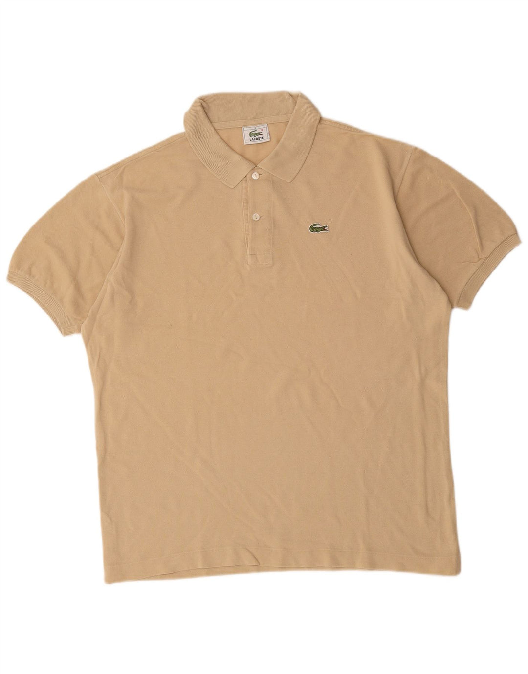 Tricou polo Lacoste pentru bărbați mărimea 5 mare, bej, bumbac