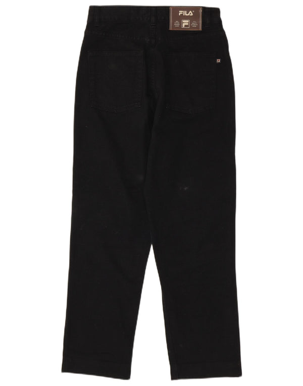 Fila Womens Tapered Jeans IT 42 Medium W28 L27 Black