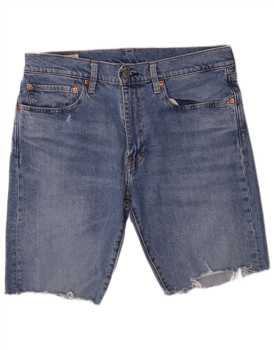 Pantaloni scurți Levi's 512 Denim W34 Large Blue Bumbac