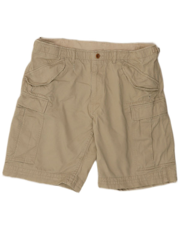 Pantaloni scurți cargo pentru bărbați Polo Ralph Lauren W36, bumbac mare, bej