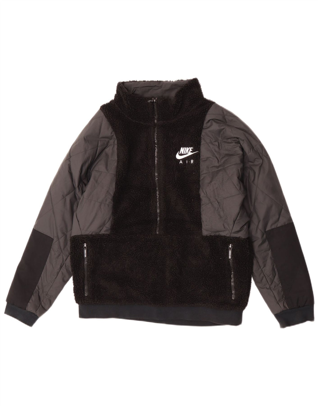 Jachetă fleece pulover Nike băieți 13-14 ani XL poliester negru