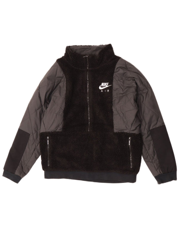Jachetă fleece pulover Nike băieți 13-14 ani XL poliester negru
