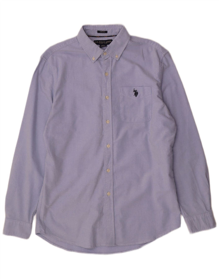 U.S. Polo Assn. Cămașă pentru bărbați, bumbac albastru mediu