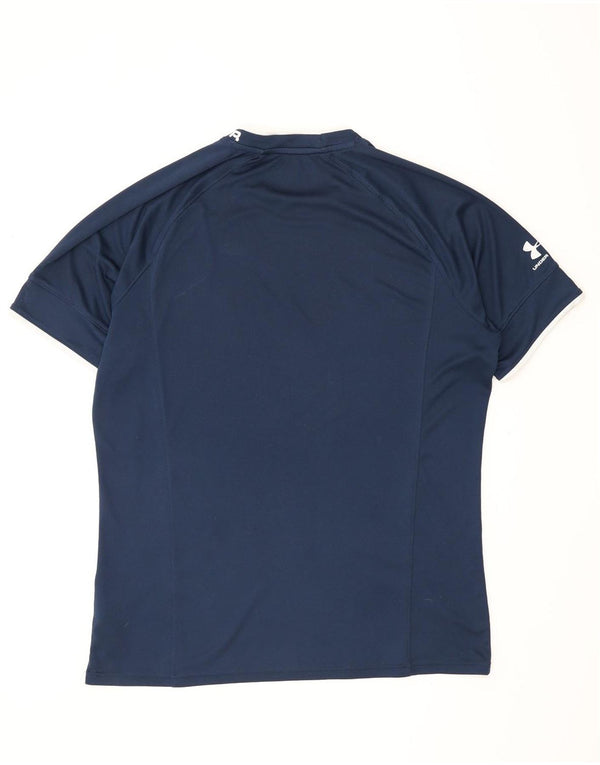 Tricou grafic Under Armour pentru bărbați Heat Gear Top XL poliester bleumarin