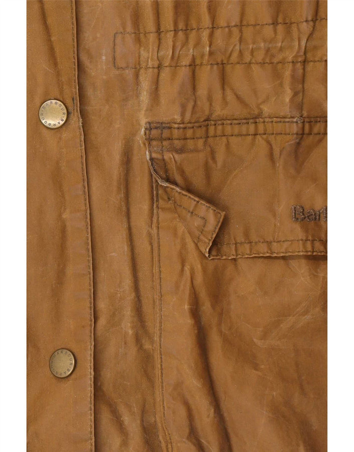 Jachetă pentru femei Barbour din bumbac cerat cu glugă UK 14 Maro mare