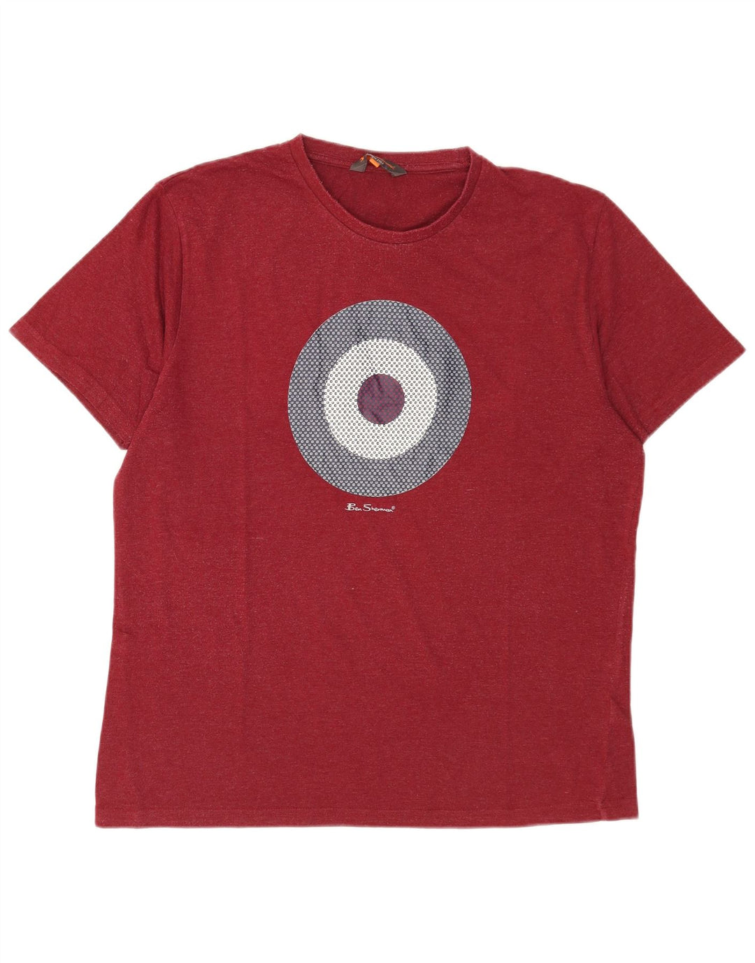 Tricou grafic Ben Sherman pentru bărbați Top mare bumbac roșu