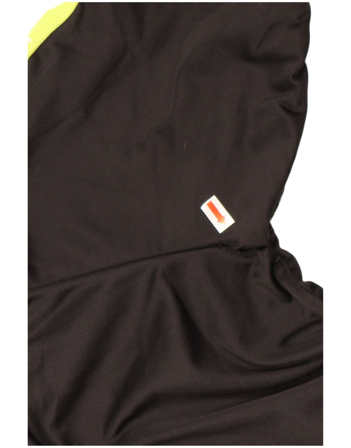 Jachetă de trening grafică KAPPA pentru băieți 15-16 ani, negru, color block