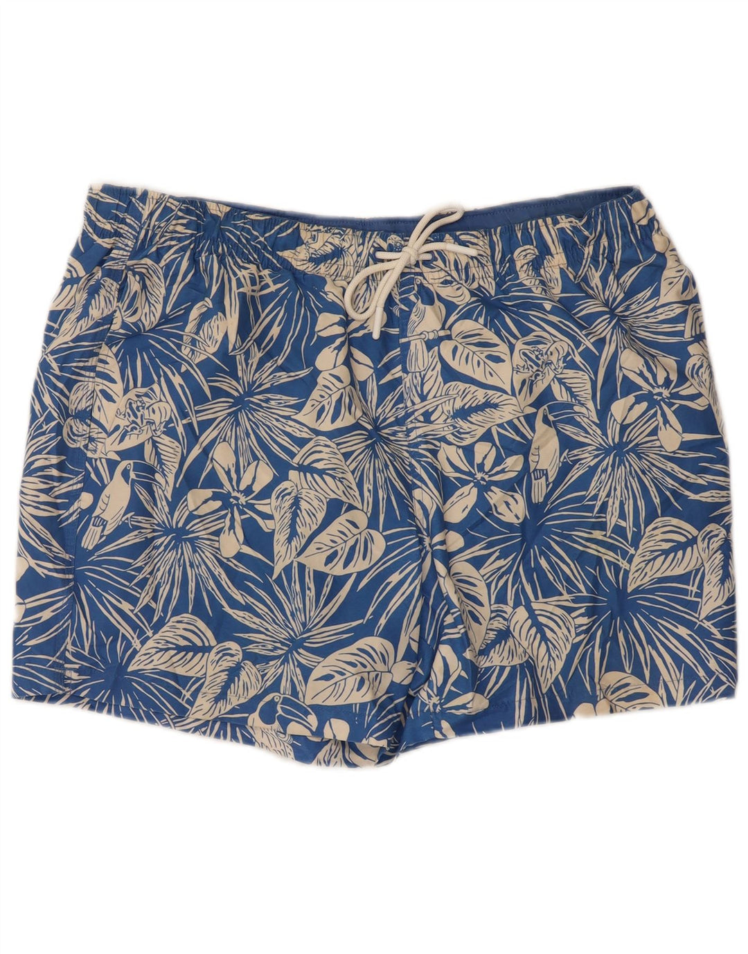 Pantaloni scurți de înot pentru bărbați Marks & Spencer, mari, albastru, cu flori din poliester