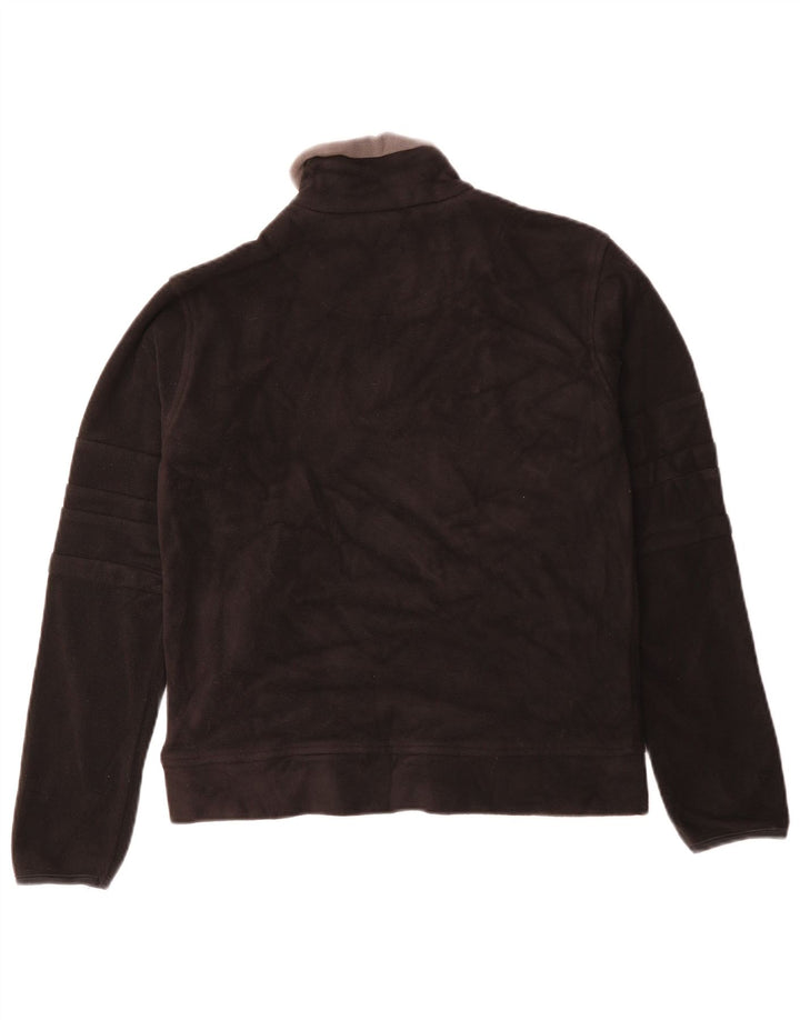 Pulover din lână Lotto pentru femei, cu fermoar și gât, UK 14, mare, negru, poliester