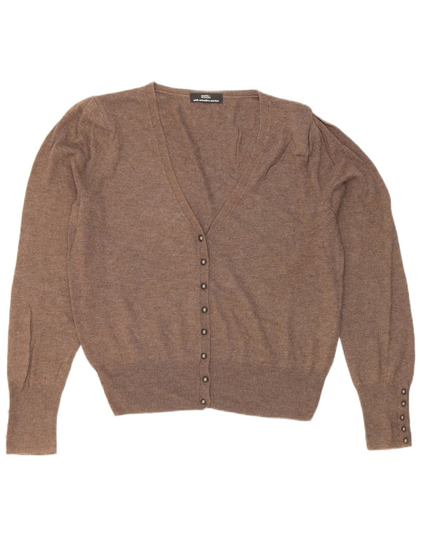 Pulover cardigan pentru femei Marks & Spencer UK 12 maro mediu