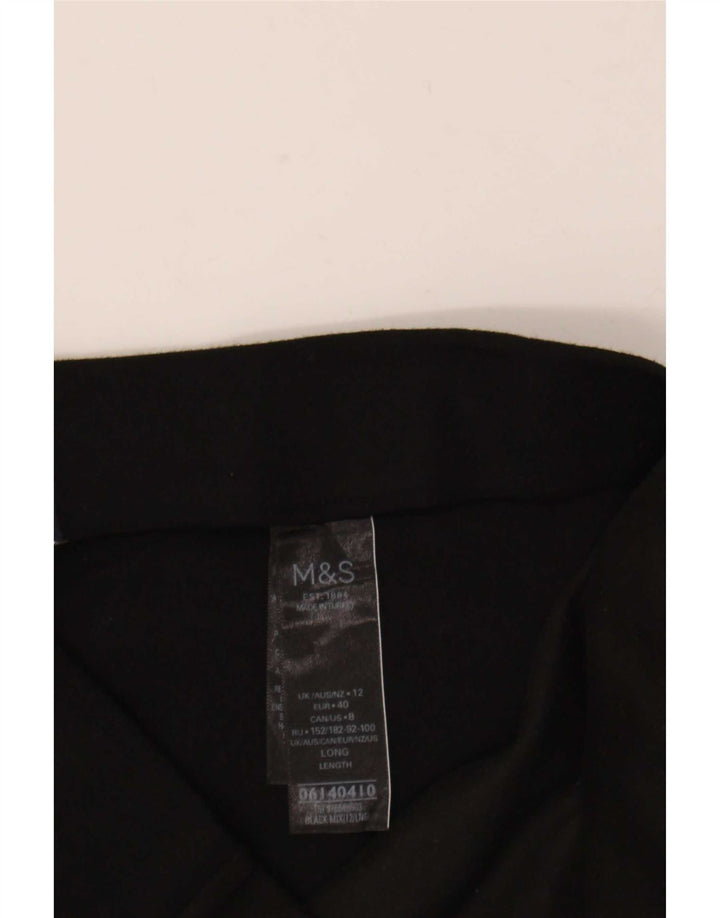 Leggings pentru femei Marks & Spencer UK 12 Medium Black Viscose