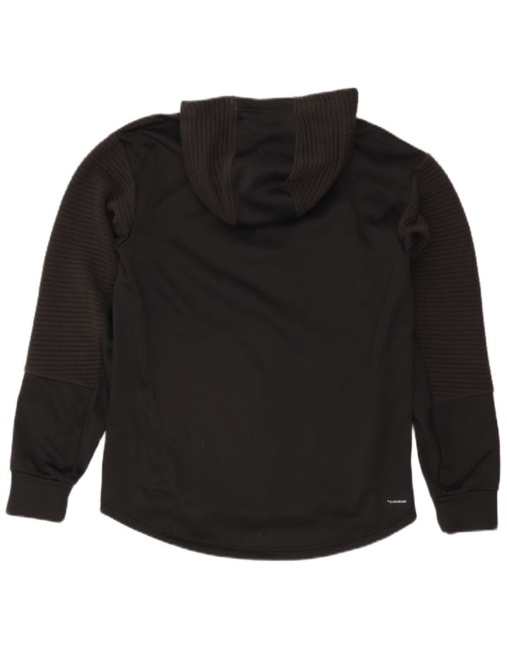 Pulover Adidas Climawarm Zip pentru bărbați, poliester mediu negru