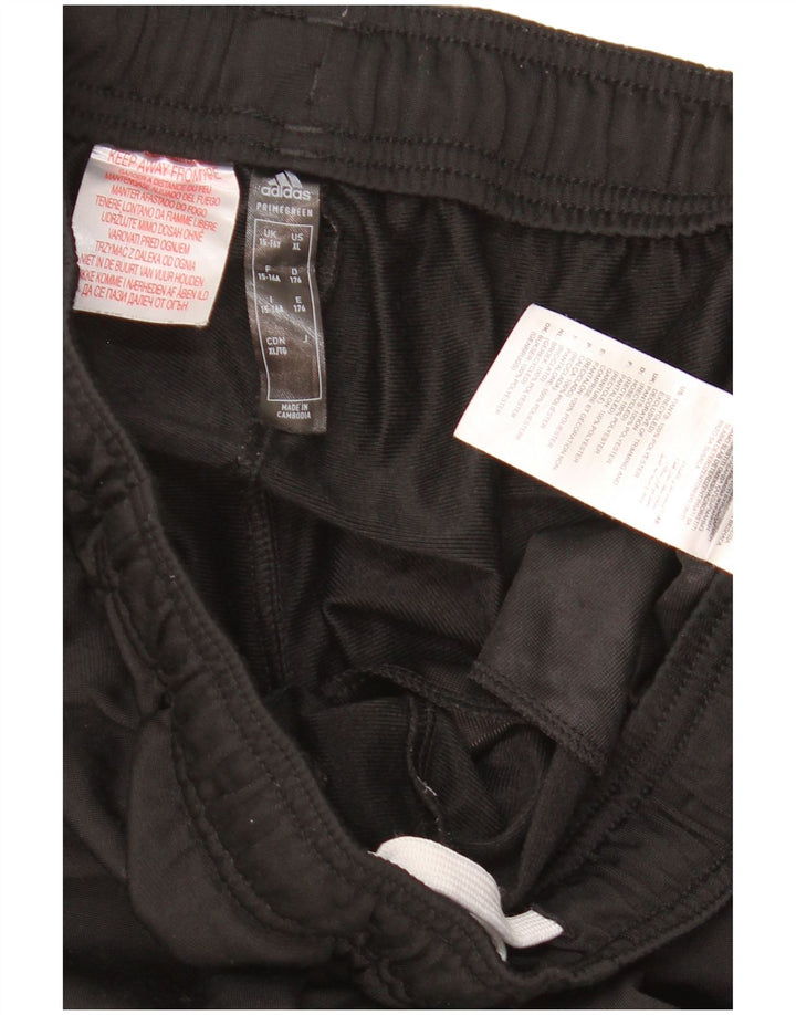 Pantaloni de trening Adidas baieti 14-15 ani poliester negru
