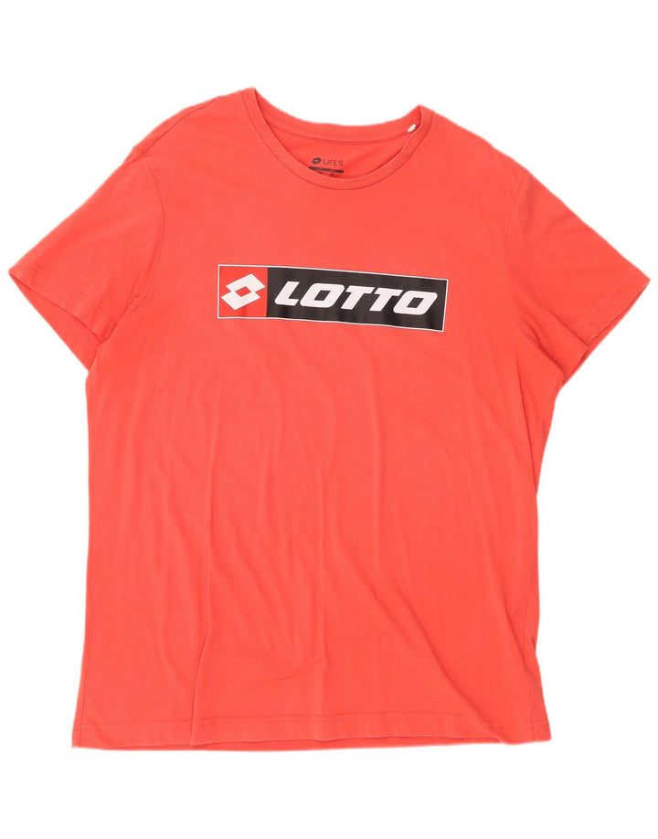 Tricou grafic LOTTO pentru bărbați Top 2XL Roșu