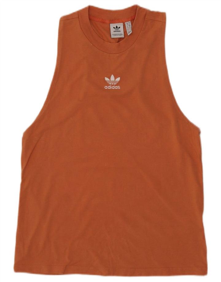 Vest Vest Top femeie Adidas UK 10 mic portocaliu bumbac