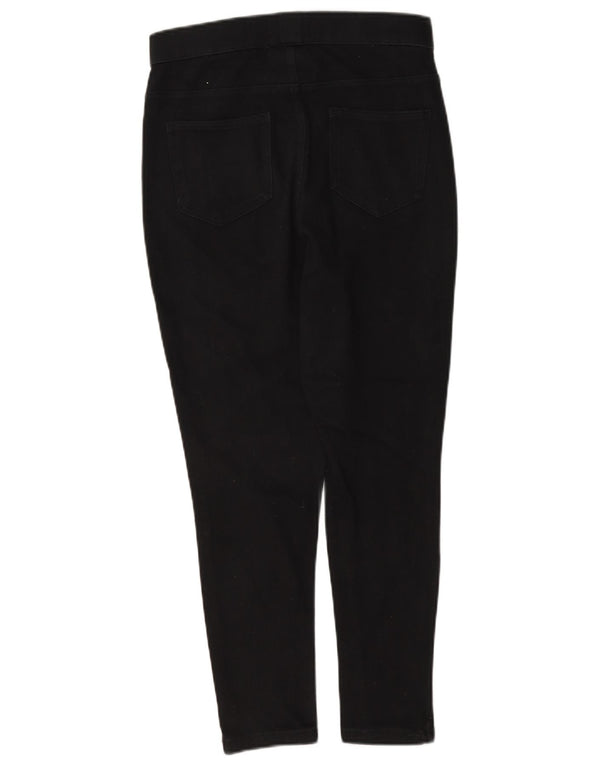 Marks & Spencer blugi jegging crop pentru femei UK 10 mic W27 L24 bumbac negru