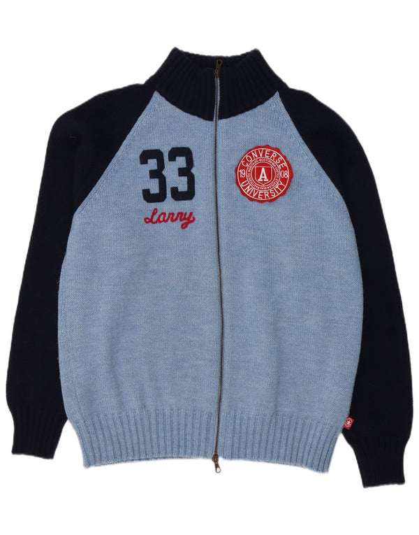 Pulover cardigan grafic Chuck Taylor Converse pentru bărbați, mare, albastru, bloc de culoare