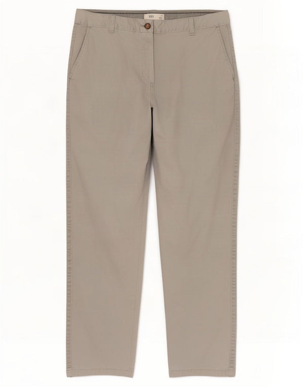 Pantaloni chino drepti pentru femei Marks & Spencer UK 10 Small W30 L26 Gri