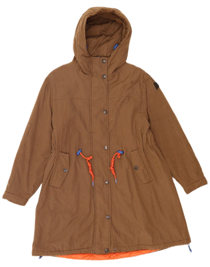 Jachetă Parka cu glugă Invicta pentru femei UK 6 XS Maro Houndstooth Poliamidă