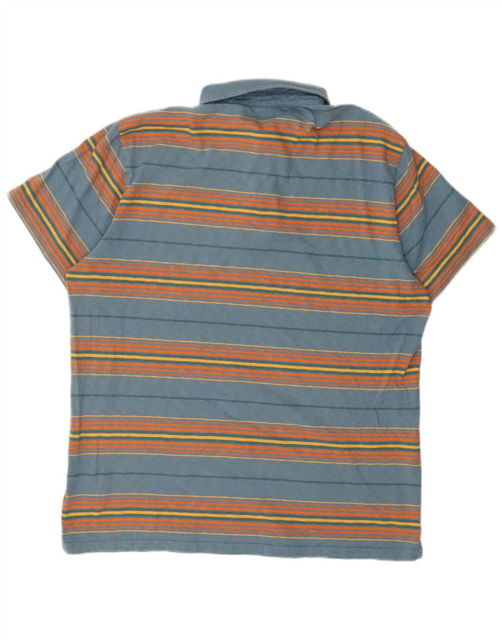 Tricou polo pentru bărbați Superdry 2XL, bumbac cu dungi albastre