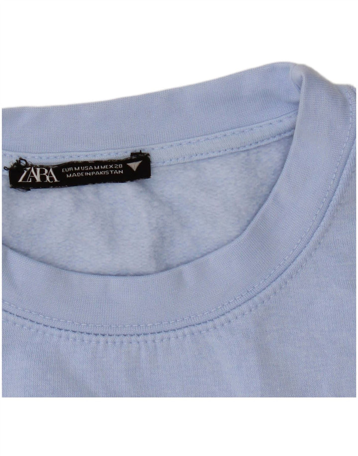 Pulover pentru Damă Zara UK 14 Albastru Mediu