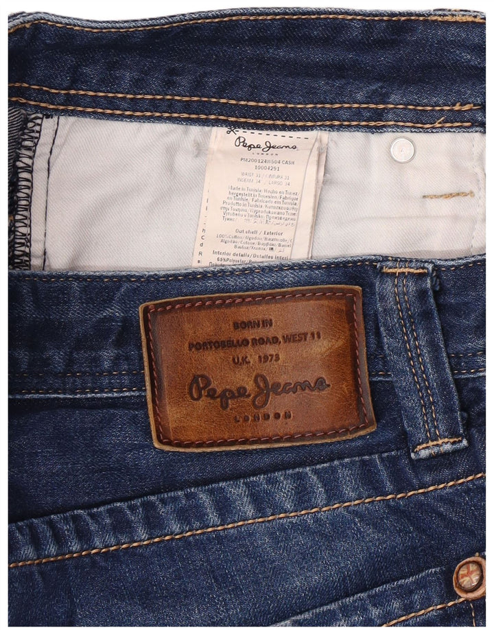 PEPE JEANS Blugi slim pentru bărbați, cu ajustare normală, W31 L30, bumbac albastru