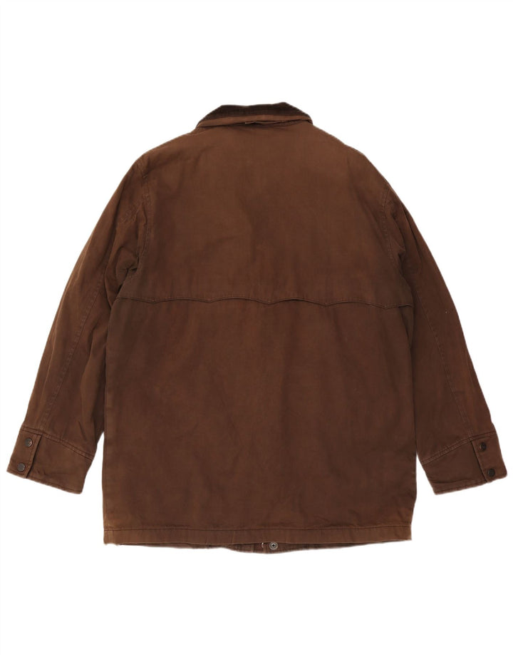 Gant Jachetă cu glugă pentru bărbați, UK 38, bumbac maro mediu