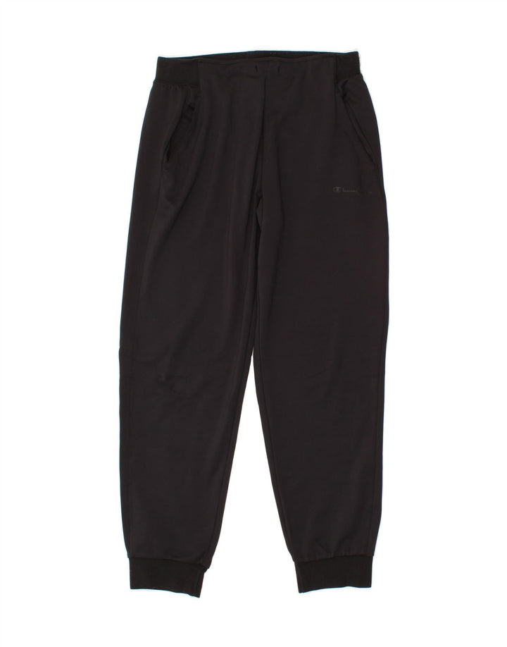 CHAMPION Mens Tracksuit Trousers Joggers Medium  Black Polyester Vintage Champion and Second-Hand Champion from Messina Hembry 
