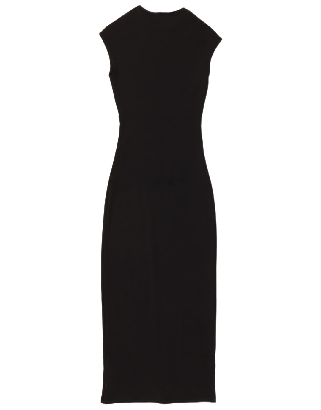 Rochie maxi fără mâneci pentru femei ZARA UK 10 Poliamidă neagră mică