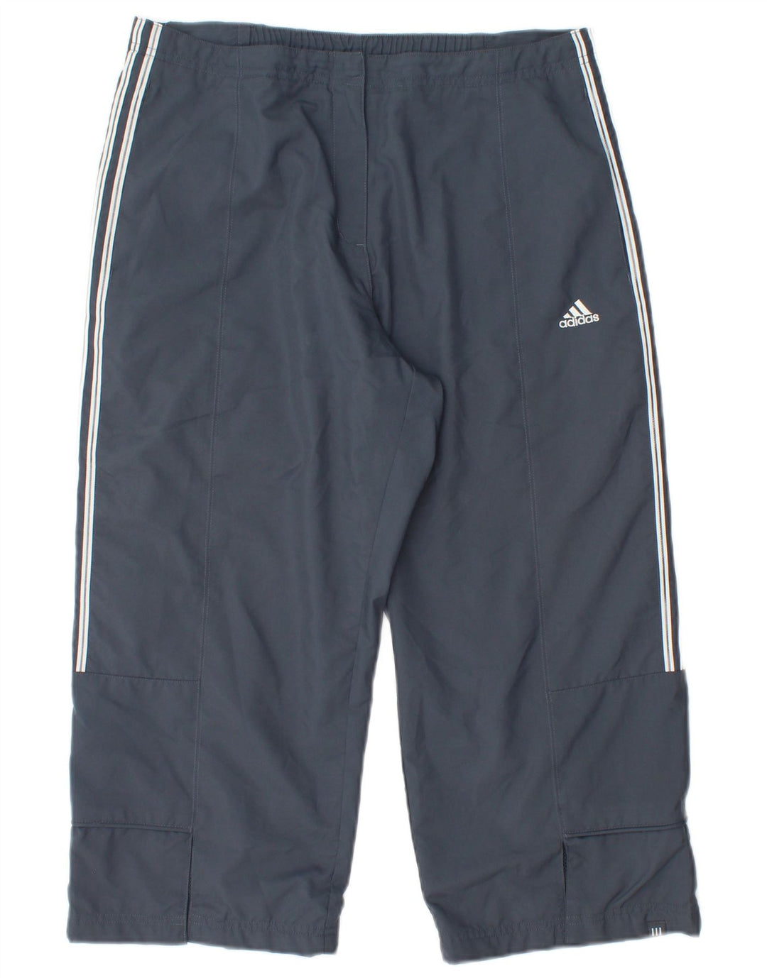 Pantaloni de trening Capri Cargo ADIDAS pentru femei UK 14 Poliester mediu gri