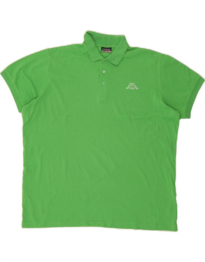 KAPPA Mens Polo Shirt 2XL Green Cotton Vintage Kappa and Second-Hand Kappa from Messina Hembry 