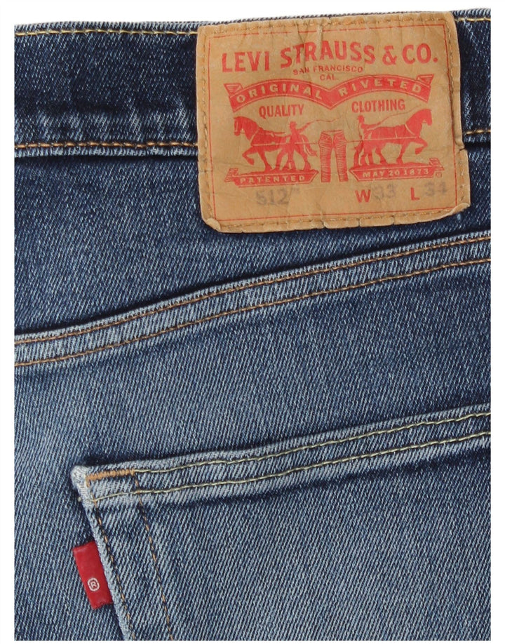 Blugi conici pentru bărbați Levi's 512 Slim Tapered W33 L31 Blue