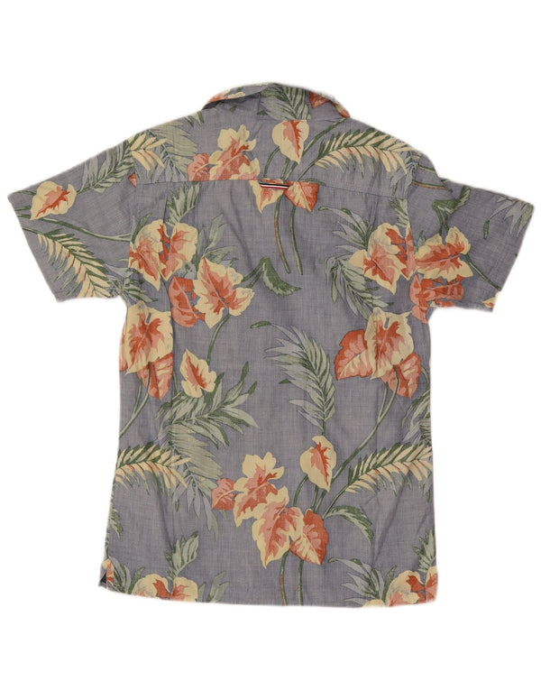 Cămașă cu mânecă scurtă pentru bărbați Tommy Hilfiger, cu croiala normală, XS, albastru, floral, hawaian