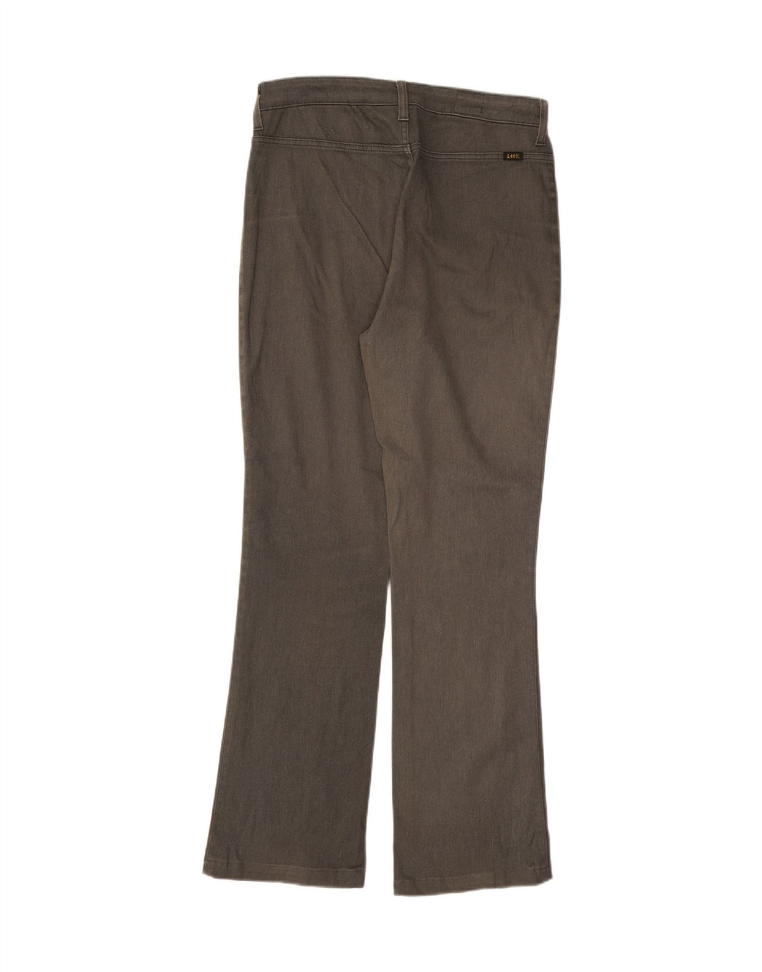 LEE Womens Straight Casual Trousers W33 L30 Grey Cotton