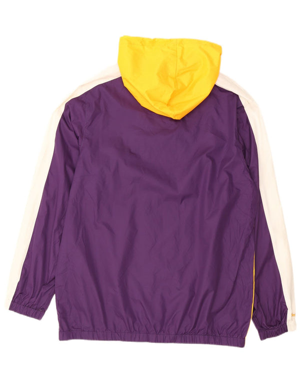 Jachetă de ploaie cu grafică pentru bărbați Mitchell & Ness UK 40, mare, mov, bloc de culoare