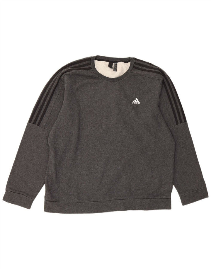 Hanorac pentru bărbați Adidas Jumper XL bumbac gri