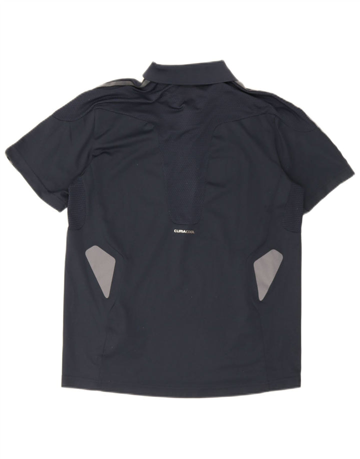 Tricou polo Adidas Climacool pentru bărbați, mic, albastru, poliester color bloc