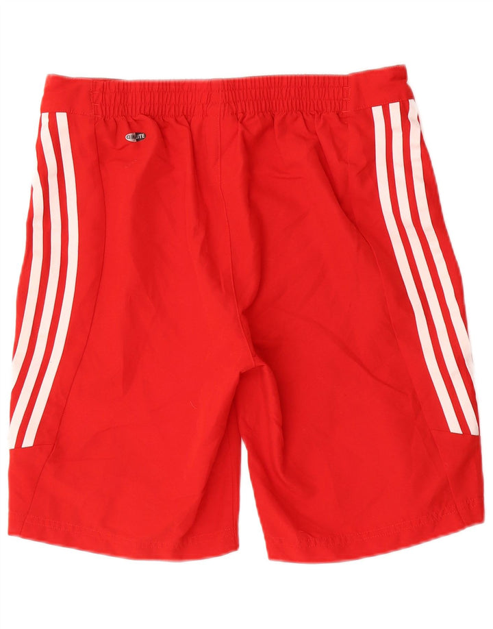 Pantaloni scurți sport adidas Climalite Graphic pentru băieți 13-14 ani poliester roșu
