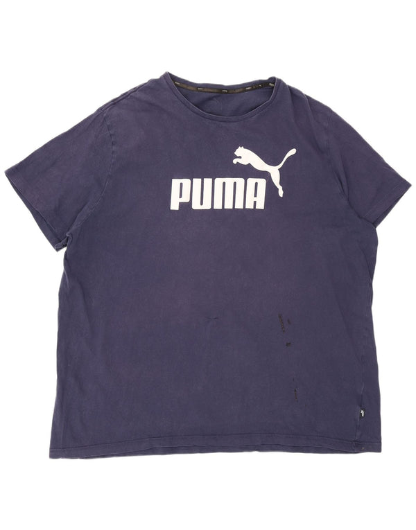 Tricou grafic pentru bărbați Puma Top 2XL bleumarin