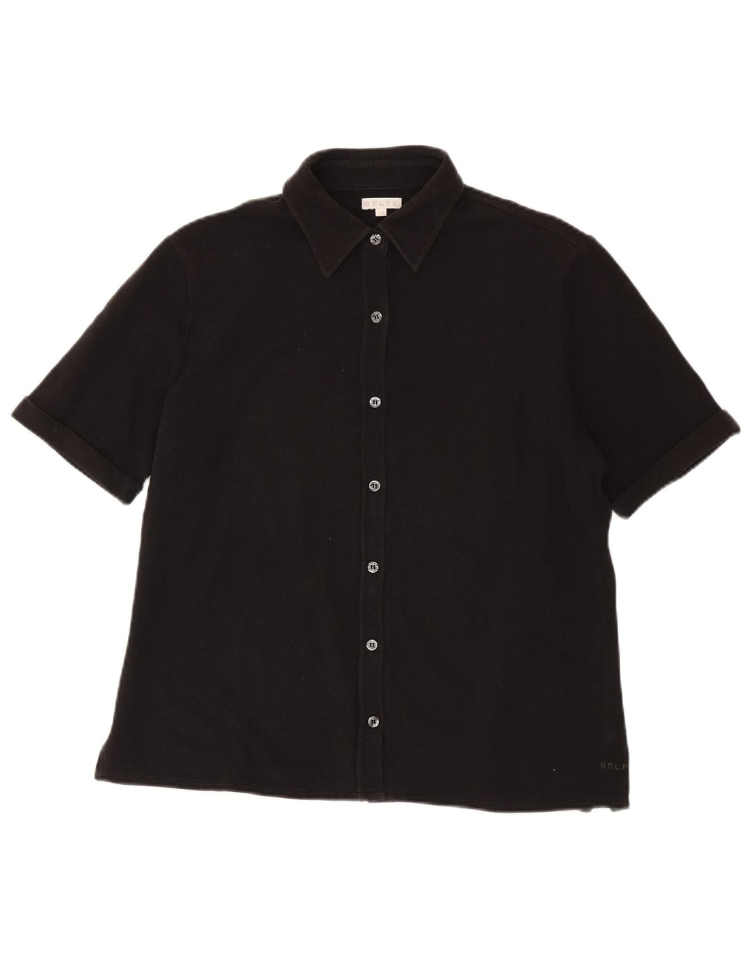 Cămașă cu mânecă scurtă pentru femei Belfe IT 48 XL bumbac negru