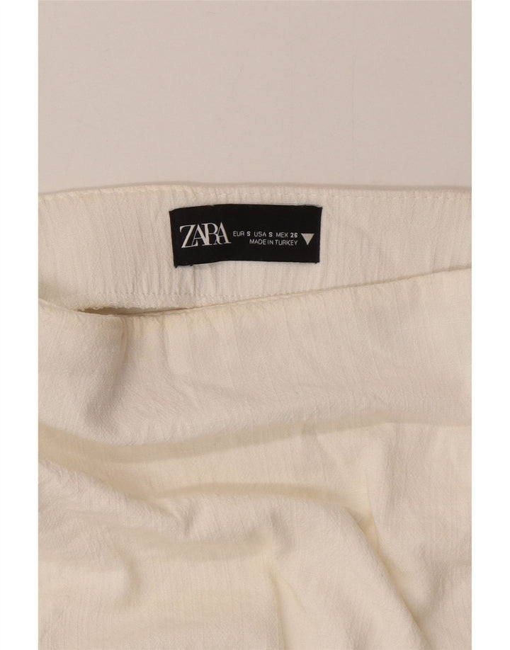 Fusta Mini Wrap Femei Zara Mic W26 Alb
