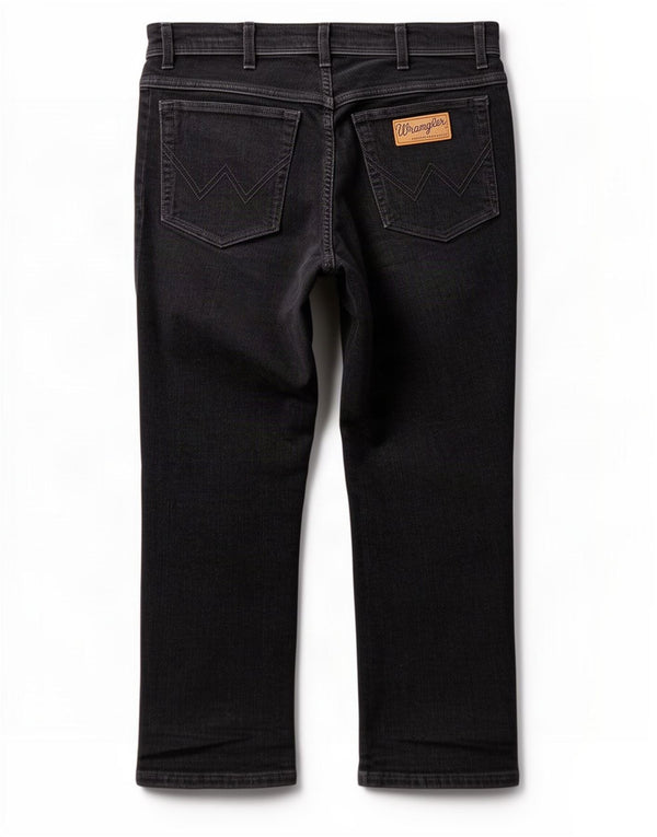 Pantaloni Wrangler pentru bărbați Texas Stretch din velur, W34 L26, bumbac negru