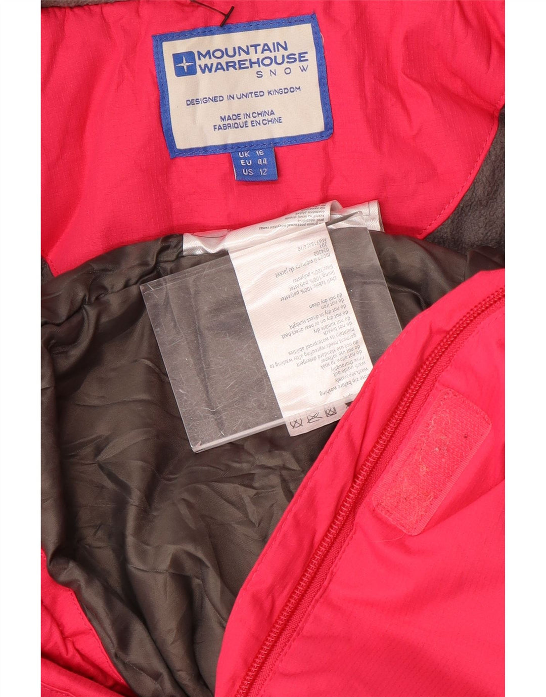 Jachetă Windbreaker cu glugă pentru femei Mountain Warehouse UK 16 Large Pink