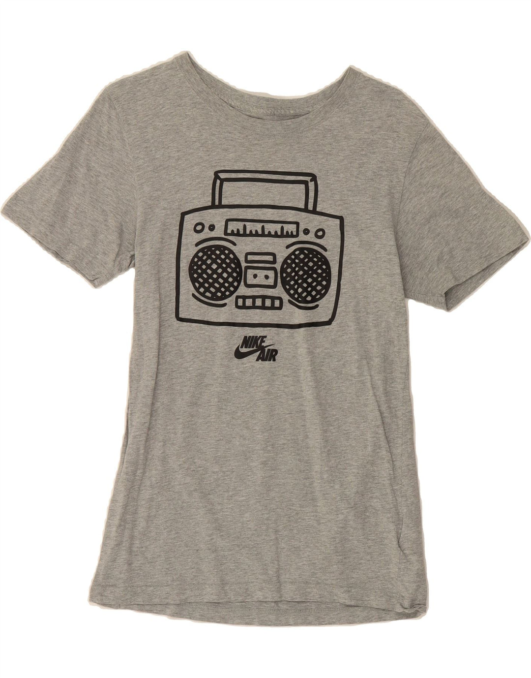 NIKE Mens Slim Fit Graphic T-Shirt Top Small Grey Cotton Vintage Nike and Second-Hand Nike from Messina Hembry 