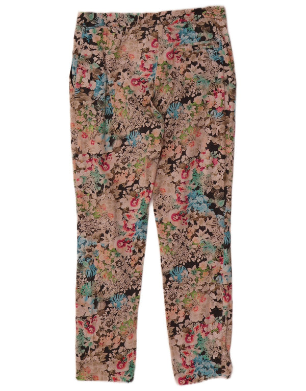 Pantaloni decupați Topshop pentru femei UK 8 Small W26 L26 Multicolor Floral