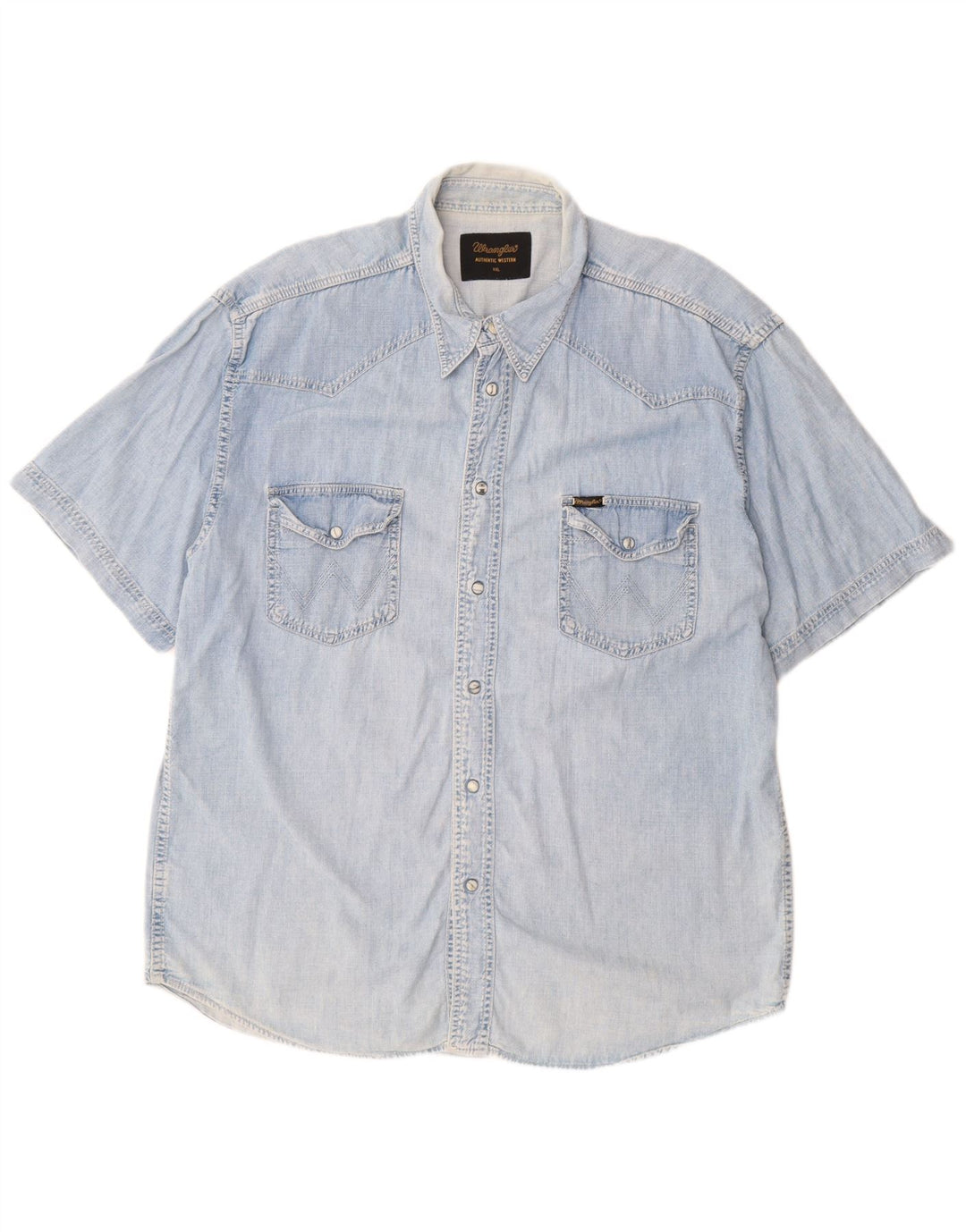 Cămașă din denim WRANGLER pentru bărbați, 2XL, albastru