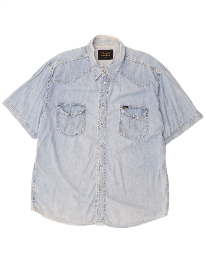 Cămașă din denim WRANGLER pentru bărbați, 2XL, albastru