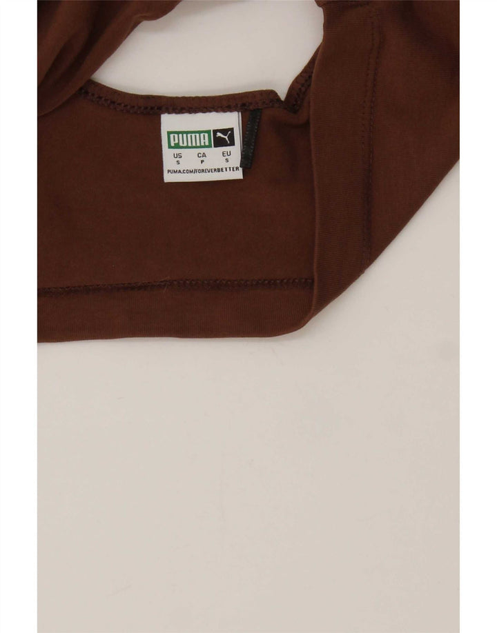 Crop Top pentru femei Puma UK 10 Small Brown Bumbac