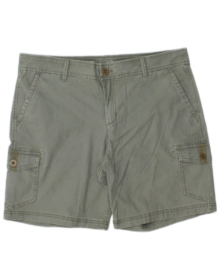 Pantaloni scurti cargo pentru femei Eddie Bauer US 12 Large W36 Khaki Bumbac