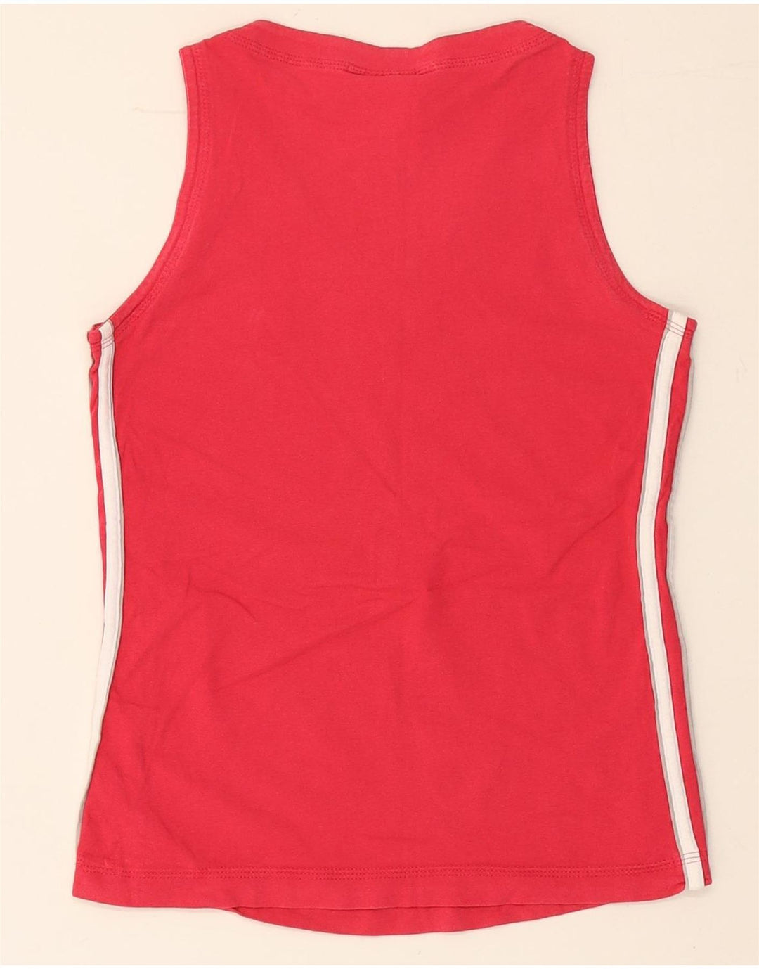 Vest Vest Top Femei Adidas UK 10 Small Red Bumbac